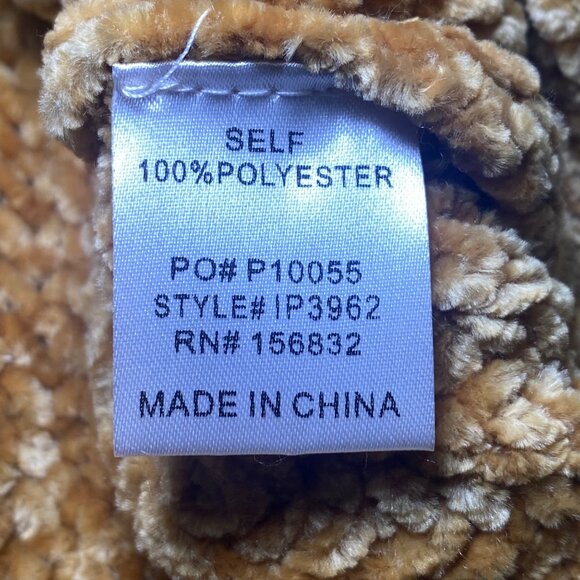 Mustard Chenille Fringe Sweater Soft Knit Long Sleeve Festival Western Cozy Boho - Picture 4 of 6